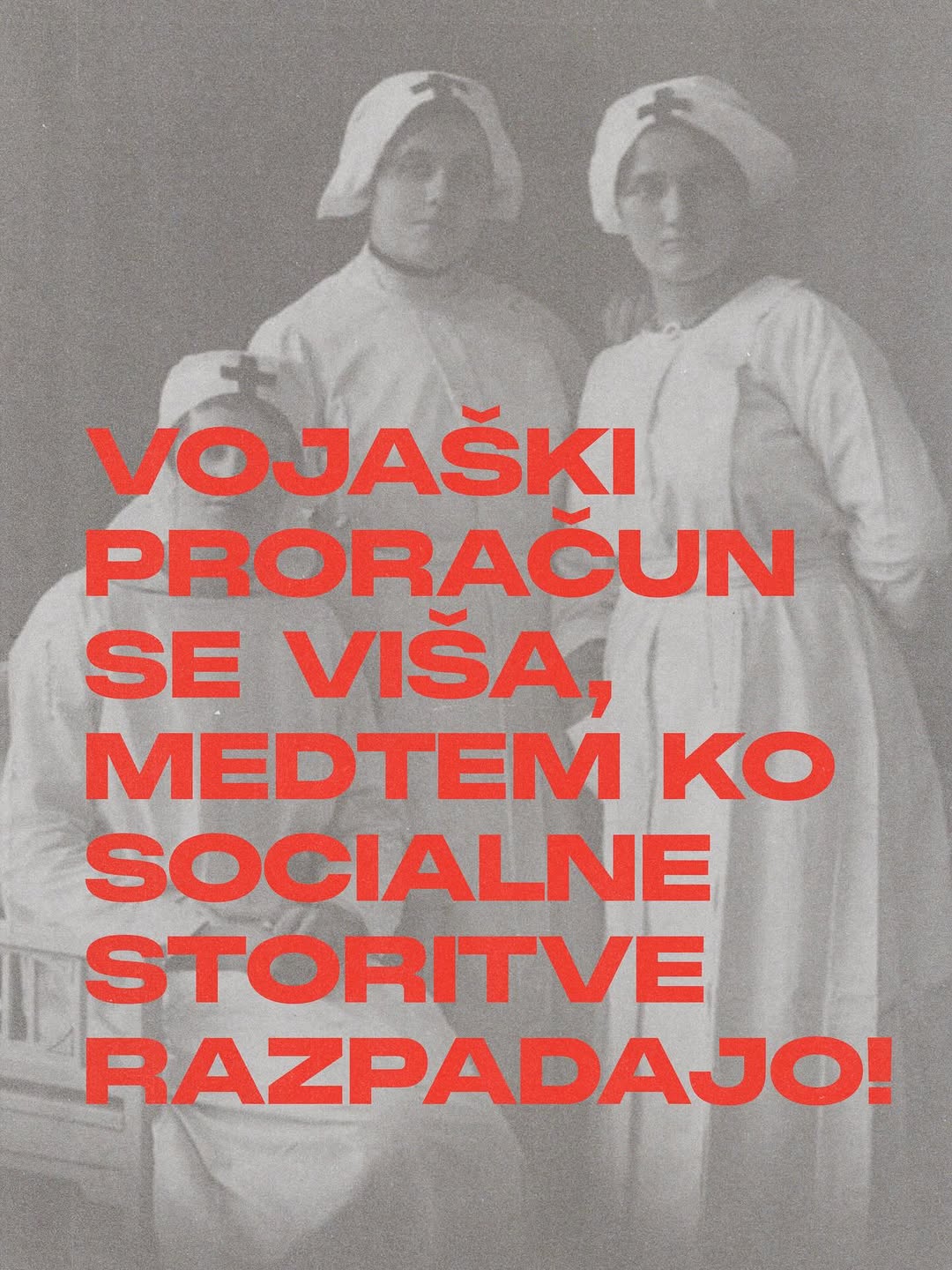 Kljub razpadanju socialne države se vojaški proračun viša brez težav